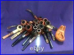 16 One Owner Vintage Branded Briar Pipe Collection Freehand Paul Yello-bole And