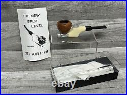 1952, The New Split Level Jet Air Pipe, Tobacco Smoking pipe, Smoked Twice (P8)