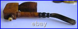 2 Unique Vintage Smoking Pipes Brevete Sgdg S. G. D. G. And German Soldier