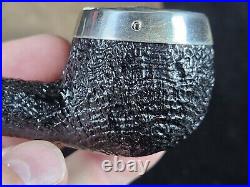 2001 Peterson Silver Cap 408 Sandblasted Prince Tobacco Smoking Pipe