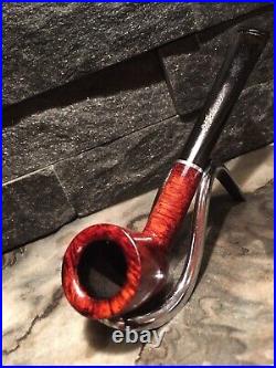 2nd Chance! INSANE TRIPLE GRAIN! TOBACCO ESTATE BRIAR PIPE FLAME BIRDSEYE