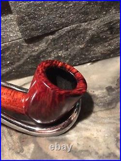 2nd Chance! INSANE TRIPLE GRAIN! TOBACCO ESTATE BRIAR PIPE FLAME BIRDSEYE