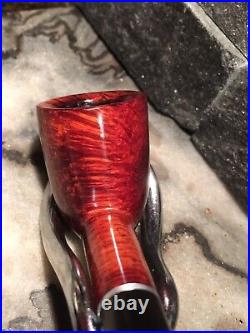 2nd Chance! INSANE TRIPLE GRAIN! TOBACCO ESTATE BRIAR PIPE FLAME BIRDSEYE