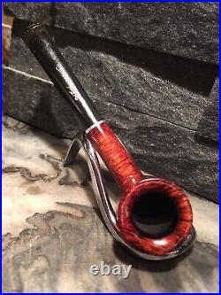 2nd Chance! INSANE TRIPLE GRAIN! TOBACCO ESTATE BRIAR PIPE FLAME BIRDSEYE