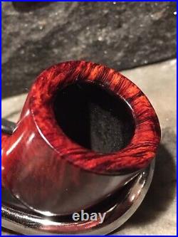 2nd Chance! INSANE TRIPLE GRAIN! TOBACCO ESTATE BRIAR PIPE FLAME BIRDSEYE