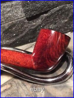 2nd Chance! INSANE TRIPLE GRAIN! TOBACCO ESTATE BRIAR PIPE FLAME BIRDSEYE