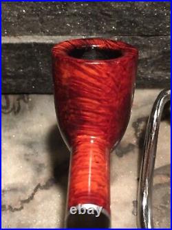 2nd Chance! INSANE TRIPLE GRAIN! TOBACCO ESTATE BRIAR PIPE FLAME BIRDSEYE