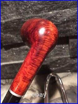 2nd Chance! INSANE TRIPLE GRAIN! TOBACCO ESTATE BRIAR PIPE FLAME BIRDSEYE