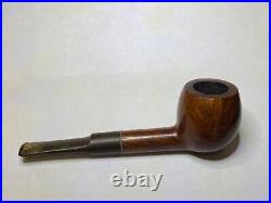 4 Vintage Tobacco Smoking Pipes And 6-pipe Wood Stand Holder Vtg Medicos, Tuffy