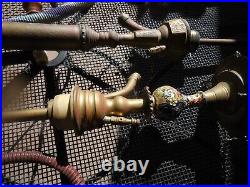 5 Vintage Super Rare Hookah Mouth Pipe Pieces One Is Metal With Detailed Carvig