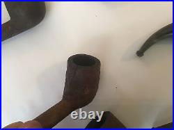 57 Vintage Smoking Tobacco Pipe Lot Carved Wood Bradberry Coronado Spartan Etc