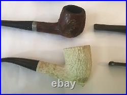 57 Vintage Smoking Tobacco Pipe Lot Carved Wood Bradberry Coronado Spartan Etc