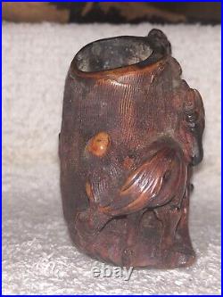 8990, Hand carved? Horses? Antique Meerschaum, Tobacco smoking pipe? , 00136