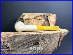 Andreas Bauer Finest Meerschaum Dublin Shaped Smoking Pipe