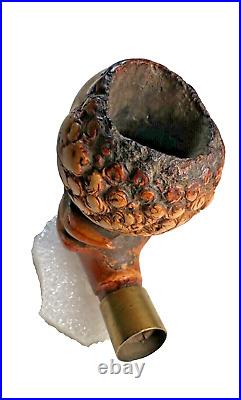 Antique Meerschaum Africana Smoking Pipe Carved Handmade Estate Piece