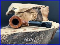 Ascorti KS Business Handmade 925 Silver Rusticated Bent Pot Smoking Pipe