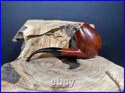 B Barling & Sons 2265 Smooth Finish Bent Brandy Shaped Smoking Pipe