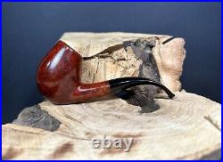 B Barling & Sons 2265 Smooth Finish Bent Brandy Shaped Smoking Pipe