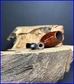 B Barling & Sons 2265 Smooth Finish Bent Brandy Shaped Smoking Pipe