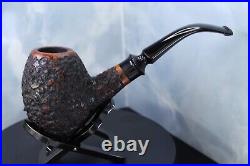 BOSg BRIAR PIPE SMOKING PIPE 4.03 ESTATE TOBACCO PIPE Egg Shape Rusticated