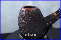 BOSg BRIAR PIPE SMOKING PIPE 4.03 ESTATE TOBACCO PIPE Egg Shape Rusticated