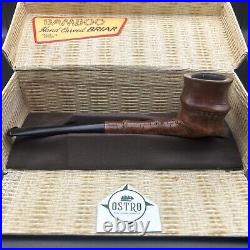 Bamboo Briar, Sculptured Billiard, Spain, Vintage Estate Pipe