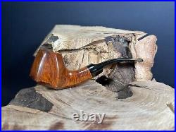 Bari Wiking Handmade In Denmark Half Rusticated Finish Smoking Pipe