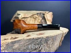 Bari Wiking Handmade In Denmark Half Rusticated Finish Smoking Pipe