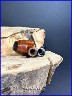 Bari Wiking Handmade In Denmark Half Rusticated Finish Smoking Pipe