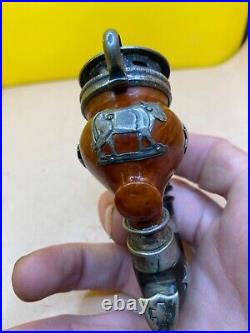 Beautiful Antique Meerschaum Carved Tobacco Pipe Very Nice