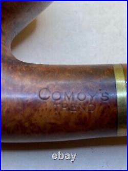 Beautiful Comoy's Trend 215 Bent Billiard Tobacco Smoking Pipe Very Nice