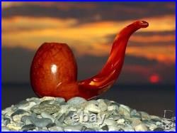 Briar Wood Tobacco Smoking Pipe of Baby Dinosaur Egg by Oguz Simsek