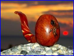 Briar Wood Tobacco Smoking Pipe of Baby Dinosaur Egg by Oguz Simsek