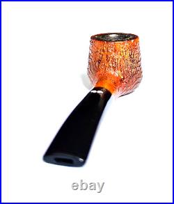 CAMINETTO FREEHAND SANDBLAST SLIGHTLY BENT BRANDY ESTATE PIPE With ORIGINAL SLEEVE