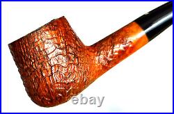 CAMINETTO FREEHAND SANDBLAST SLIGHTLY BENT BRANDY ESTATE PIPE With ORIGINAL SLEEVE