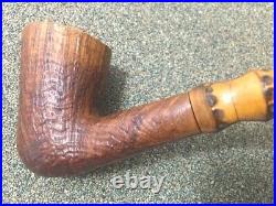 CASTELLO Collection, Ring Grain with6 Knuckle Bamboo Smoking Estate Pipe