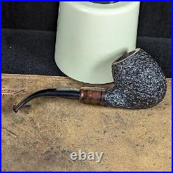 Caminetto 8-L-46 Rusticated Bent Egg Tobacco Smoking Pipe