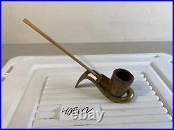 Civil War Tobacco Smoking Clay Pipe Vintage 40E62