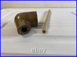 Civil War Tobacco Smoking Clay Pipe Vintage 40E62