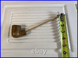 Civil War Tobacco Smoking Clay Pipe Vintage 40E62