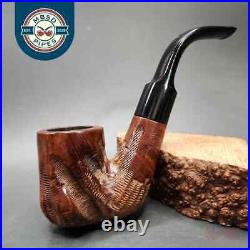 Custombilt Rusticated Oom Paul Estate Briar Pipe, American Estates