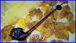 Dragon Claw Tobacco smoking pipe EXTRA LONG Wood tobacco bowl Gift carved pipe