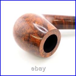 Dunhill Amber Root 5102 Wooden Brown x Black Color Bent Shape Smoking Pipe USED