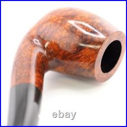 Dunhill Amber Root 5102 Wooden Brown x Black Color Bent Shape Smoking Pipe USED