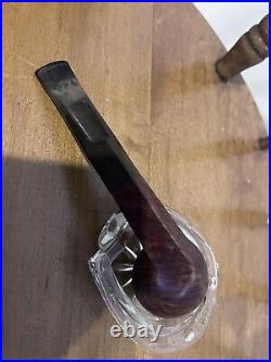 ESTATE FIND VINTAGE LOT OF 6 SMOKING PIPES Previously Owned AND STAND