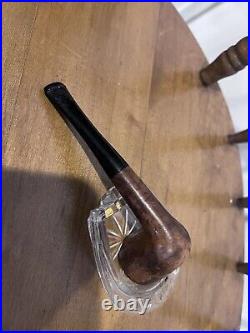 ESTATE FIND VINTAGE LOT OF 6 SMOKING PIPES Previously Owned AND STAND