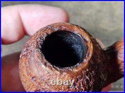 Ed Burak Connoisseur Rusticated Full-Bent Apple Tobacco Smoking Pipe