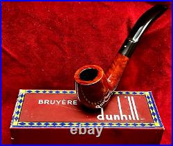 English Estates Dunhill Bruyere Bent Billiard Group 6 Pipe 1967 in Vintage Box