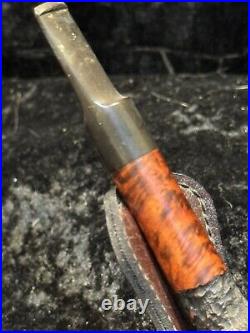 Estate BJARNE NIELSEN Smooth Rusticated Tobacco Smoking Pipe Handmade Denmark #1