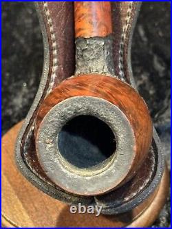 Estate BJARNE NIELSEN Smooth Rusticated Tobacco Smoking Pipe Handmade Denmark #1